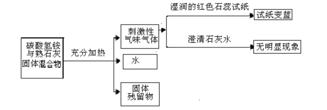 碳酸氫銨與熟石灰反應